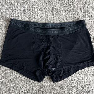 David Archy Men's Black Boxer Briefs
